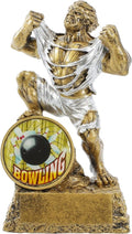 Decade Awards Monster Trophy - 6.75-Inch Victory Award with Custom Front Insert | Personalized Engraved Plate Available