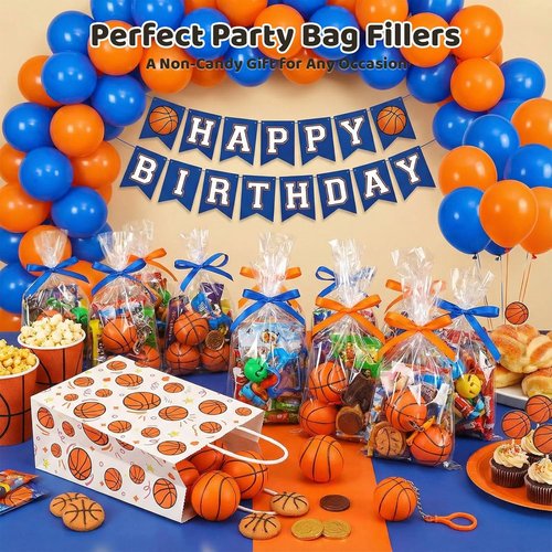 LovesTown Basketball Stress Balls - 12 Pack Mini Foam Squeeze Toys for Parties & Rewards | Perfect for March Madness