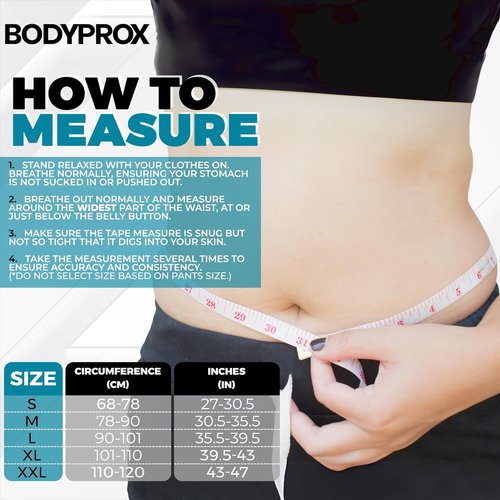 Bodyprox Back Brace - Breathable Support for Men and Women | X-Large Size
