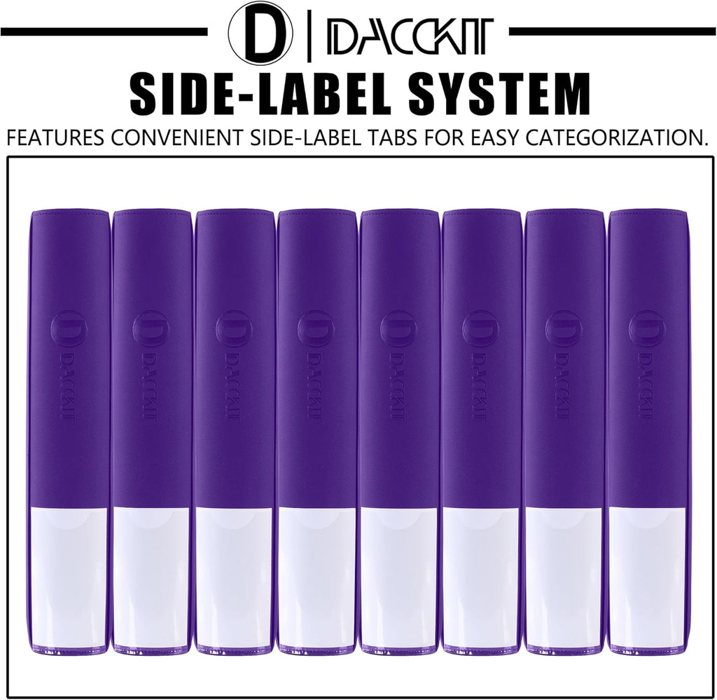 Premium Card Binder - 12 Pocket Design Fits 1200 Cards | Ringless with Sleeves for Trading & Sports Cards - Classic Purple