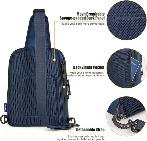 G4Free Tactical Sling Bag - EDC Concealed Carry Backpack | Compact Crossbody Chest Pack