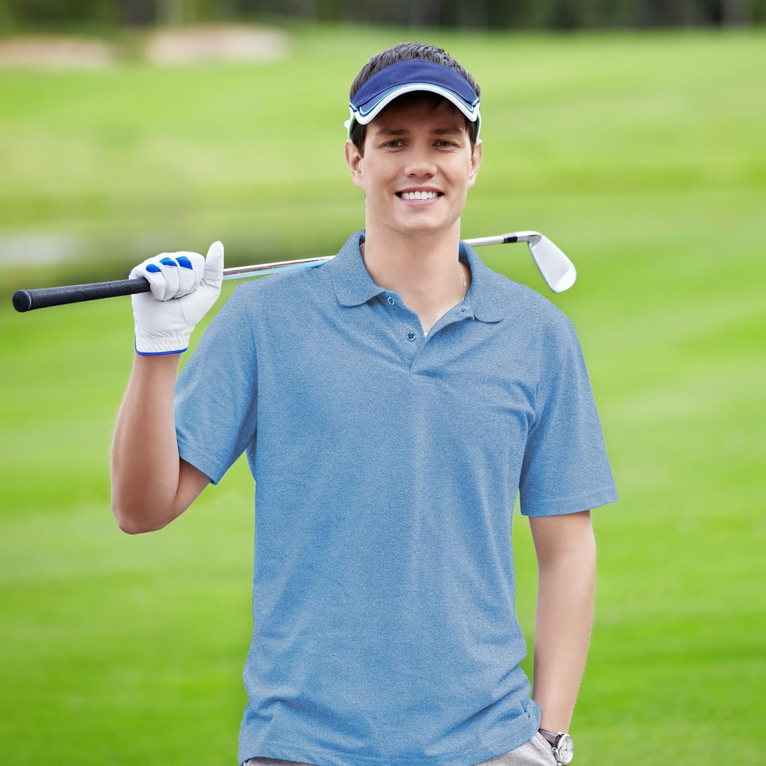 Skiennix Golf Polo Shirts - Casual Moisture-Wicking Design | Quick-Dry Short Sleeve for Men
