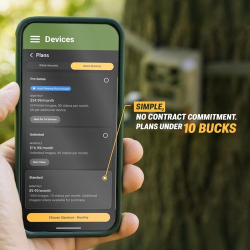 Moultrie Edge 3 Cellular Trail Camera - 40MP HD Photo Capture - 1080p Low-Glow Flash - GPS - Multi-Carrier Auto-Connect - Built-in Memory - 0.5s Trigger Speed - AI Buck Detection