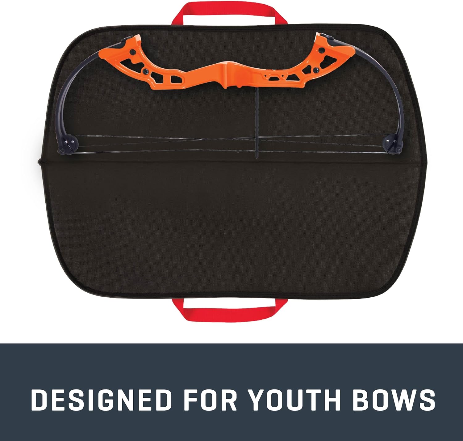 Titan™ Youth Bow Case - Durable Recurve & Compound Design | 38"L x 18.5"W, Gray/Red