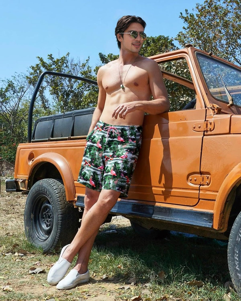 Surf Cuz 9" Men's Swim Trunks - Quick-Dry 2-in-1 Bathing Suits with Compression Liner & Zipper Pockets