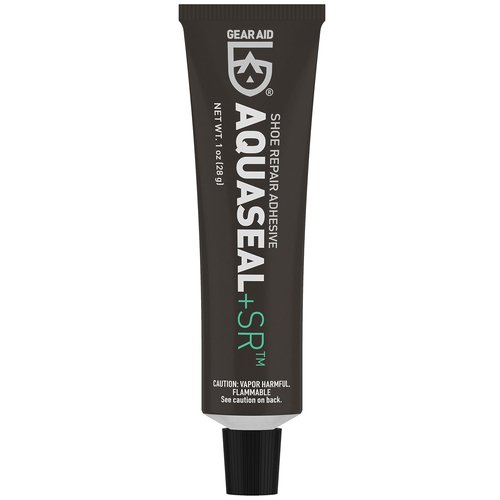 GEAR AID Aquaseal SR Shoe Repair Adhesive - Fix Holes in Hiking Boots & Shoes, Clear, 1 oz