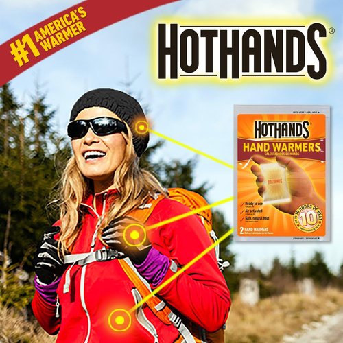 HotHands Hand Warmers - Long-Lasting Odorless Air-Activated Warmers | 40 Pairs for Up to 10 Hours of Heat