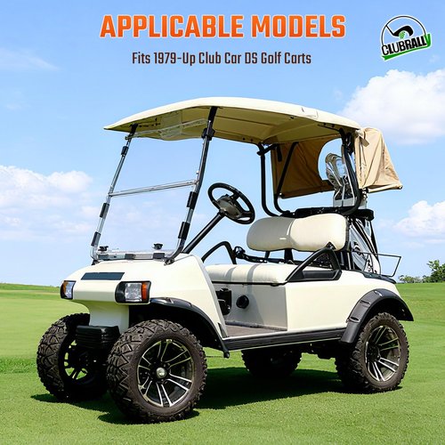 CLUBRALLY Golf Cart Seat Hinge Set for 1979-Up Club Car DS 1011652 1012412-Male + Female