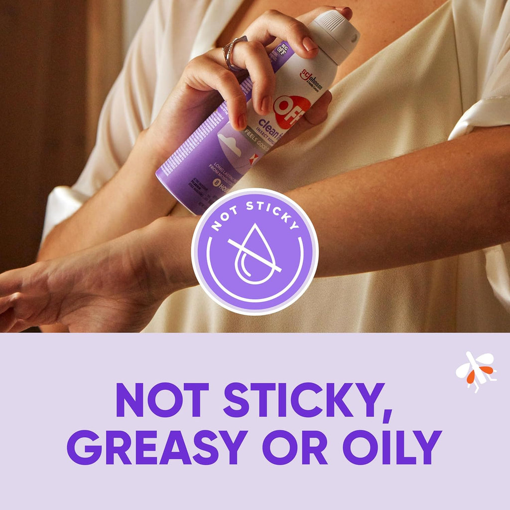 OFF! Clean Feel Insect Repellent - 20% Picaridin Bug Spray for Long-Lasting Protection | 5 oz