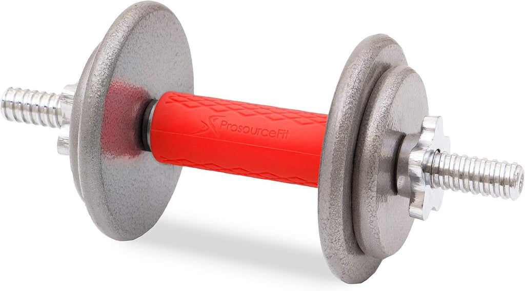 ProsourceFit Thick Grips - 1.9-Inch Axle Bar Adapter for Weightlifting & Strength Training | Red