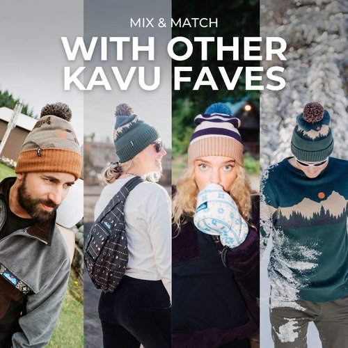 KAVU Herschel Beanie, Mountain Stripe, One Size