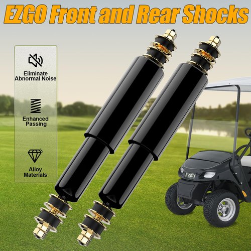 ENEKERP EZGO Front and Rear Shock Absorbers, Golf Cart Shocks for EZGO TXT & Medalist 1994-UP Gas and Electric Models, OEM# 76418-01, 70928-G01, 2PCS