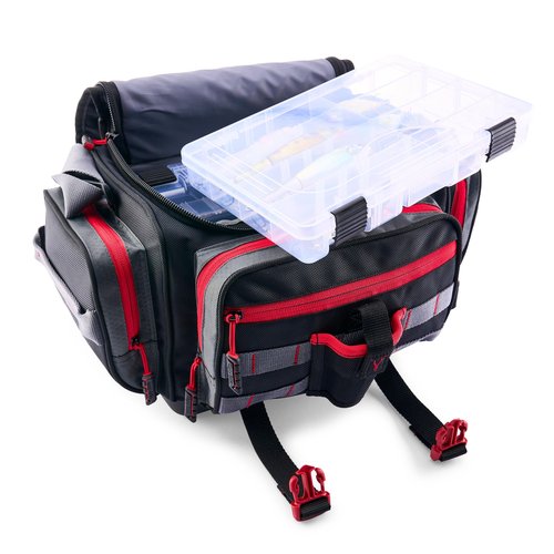 Ugly Stik 3600 Tackle Bag, Durable and Convenient Fishing Tackle Bag, Molded Waterproof Base, Spacious Storage, Adjustable Storm Flap, MOLLE Attachment Points