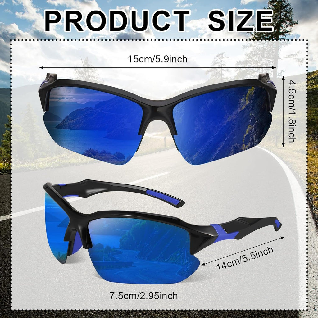 Skiennix Polarized Sports Sunglasses - UV Protection for Men & Women | Ideal for Baseball, Cycling, Running, Fishing