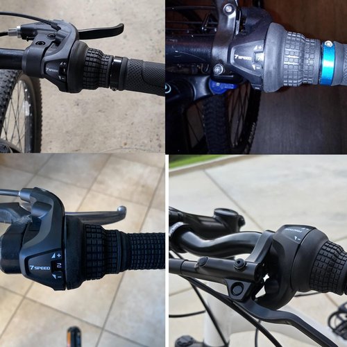 Tailcle Seven Speed Gear Shifter, Gear Shifter 7 Speed Bicycle Revoshift SL-RS25-7R Shift Lever Bicycle Twist Grip for MTB Folding Mountain Bike (RS25-7 Speed Shifter)