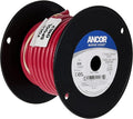Ancor 112505 Tinned Copper Wire - 6 AWG (13mm²), Durable Red, 50ft Length for Reliable Connections