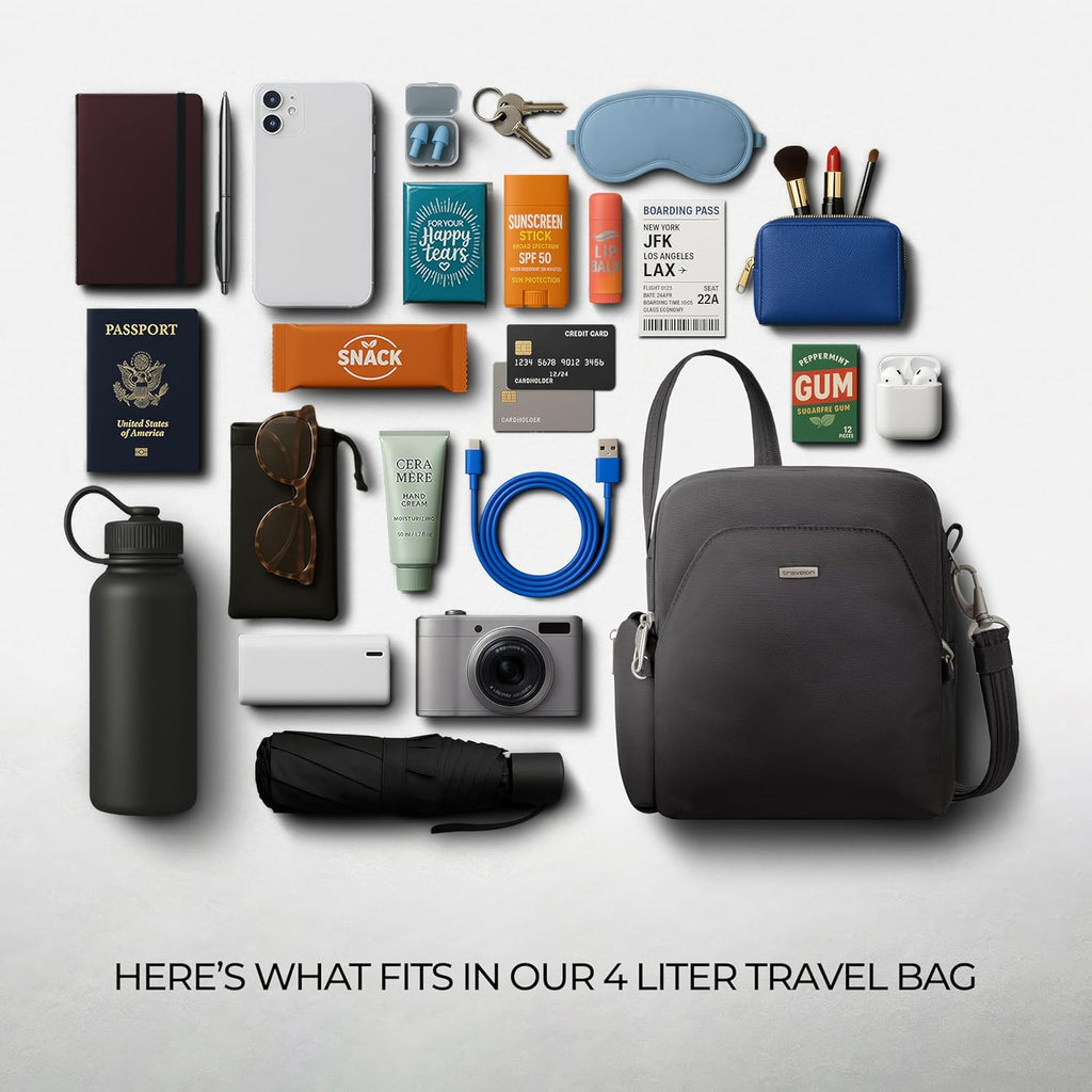 Travelon Anti-Theft Travel Bag - Secure Design for Peace of Mind | Versatile and Stylish