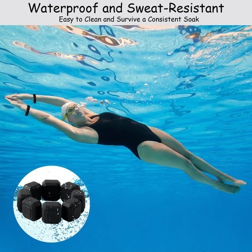 GQIRIL Wrist Ankle Weights Bracelets for Women - Set of 2 (0.33lb Each) Wearable Silicone Workout Weighted Bracelets, Waterproof Strength Training Bangles for Walking, Running, Yoga, Pilates, Aerobics