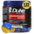 Duke 68 Cal Frangible Irritant Projectiles (10% CS), 125 Count - LE CS10 Irritant Projectiles, Non Lethal Tear Gas Round for Situational Defense Weapons, Professional-Grade, Weight: 3.3g