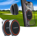 2-Pack Alloy Magnetic Golf Cart Phone Mount with N52 Magnets, Golf Accessories Compatible with MagSafe iPhone 16 Pro Max Plus 15 14 13 12 Mini Fits EZGO Yamaha Club Car Icon, Coolest Golf Gift