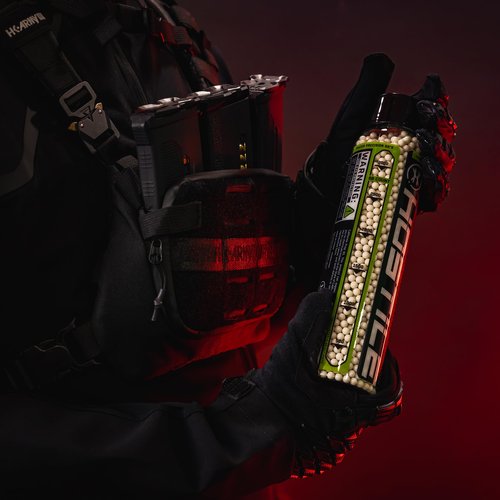 Hostile Airsoft Tracer BBS 6mm Red, Green, 20g, 25g, 28g, 2700, 3600 Count (.25g 3,600 Count, Green)
