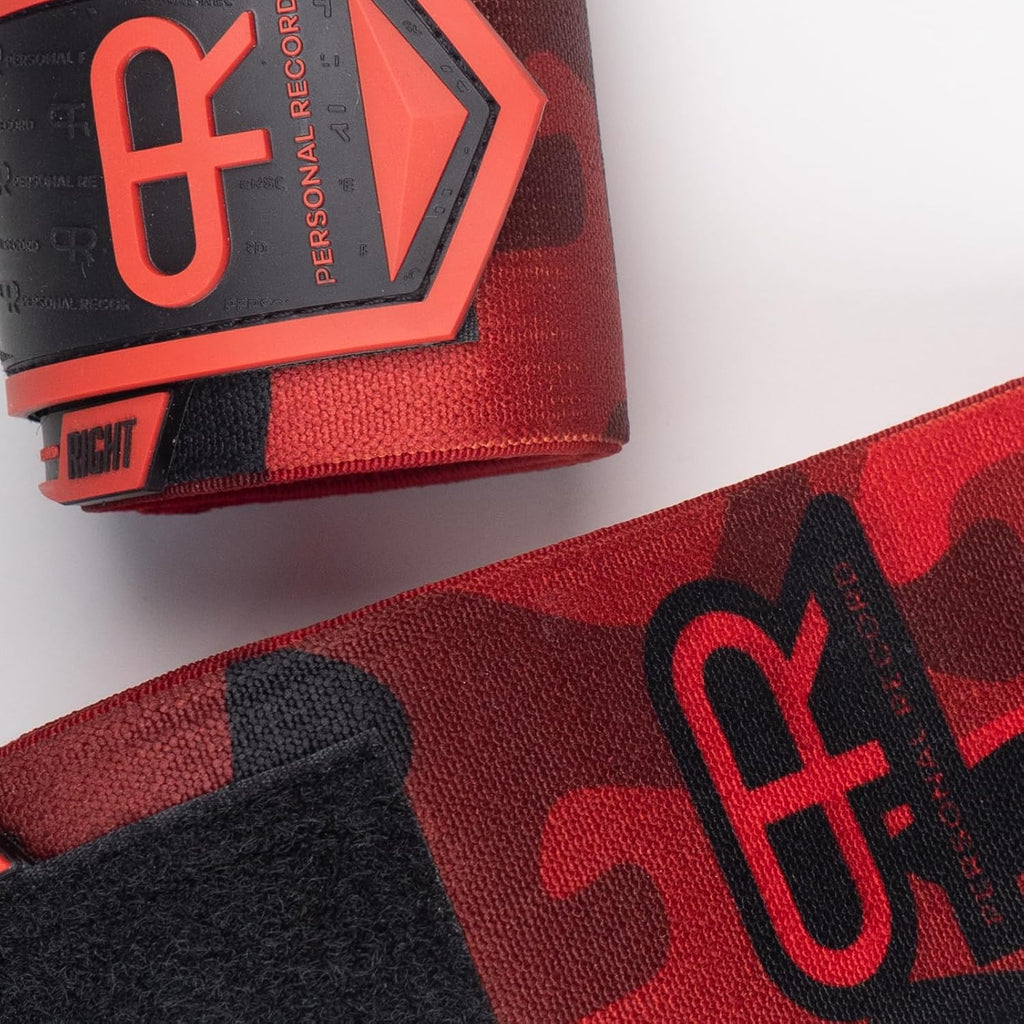 PR Personal Record Heavy Duty Wrist Wraps - Enhanced Elasticity & Reinforced Stitching | Extra Wide Strap
