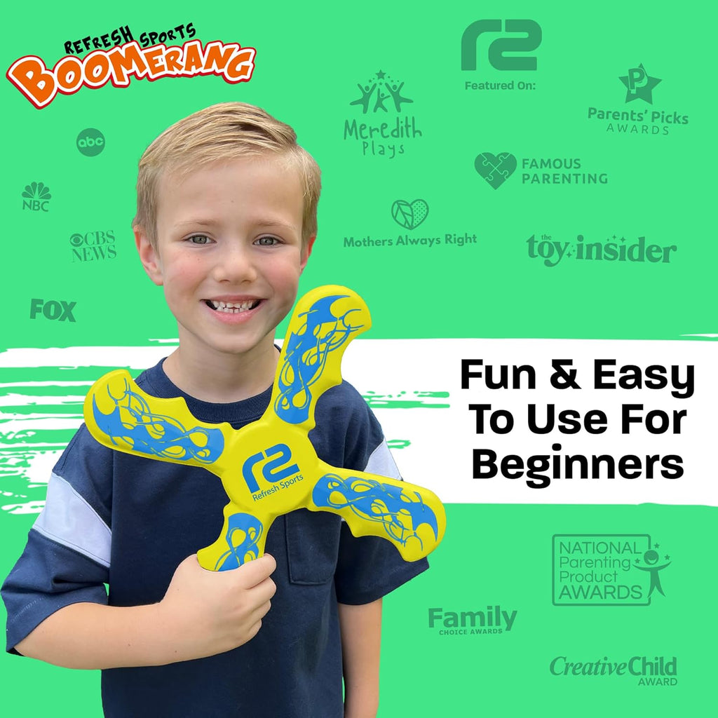 Skiennix Kids Beach Toys - Ultimate Beach Boomerangs for Summer Fun | Outdoor Games for Ages 8-12