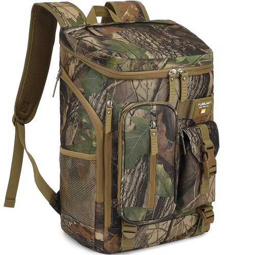 TUGUAN Cooler Backpack 36 Cans Cmao Insulated Leak Proof Lightweight Lunch Backpack for men Work Portable Travel Thermal Bag Compartment Camping Hiking Beach Pincnic Tactical Cooler Backpack for Women