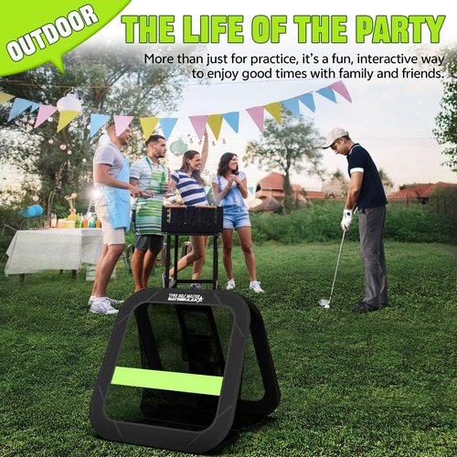 BAYINBULAK 2 in 1 Golf Chipping Practice Net Backyard Driving 2.5'×2.5' Golf Accessories for Men Women Souvenirs, 1 Pack