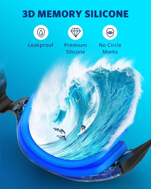 Aegend Swim Goggles - No Leak Design for Adults & Youth | 2-Pack for Ultimate Comfort