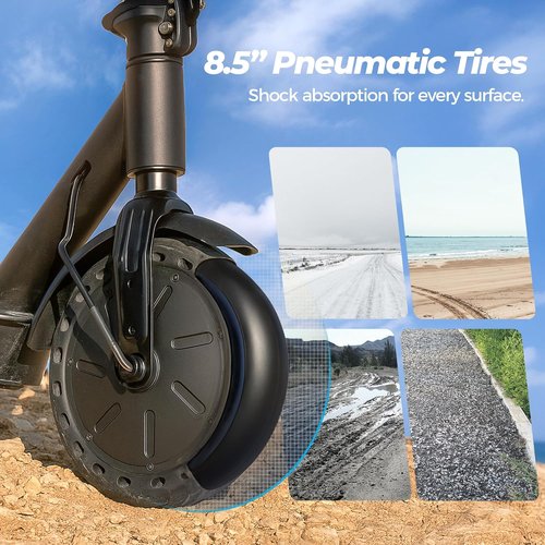 Electric Scooters | 500W Adult Electric Scooter - 18/21 MPH, 21 Miles Range, APP & Cruise Control