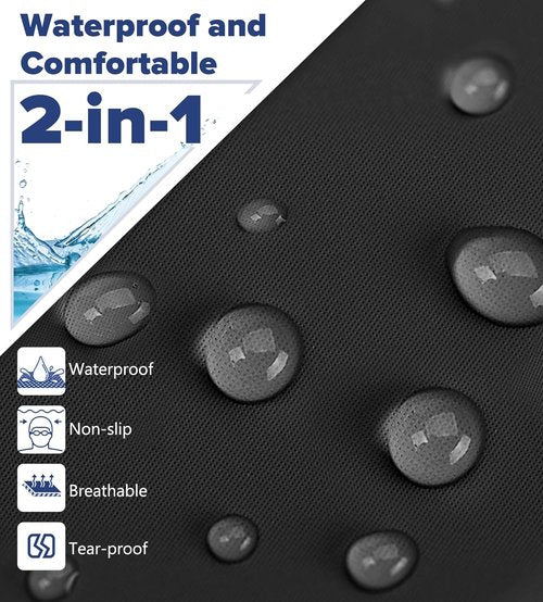 Aegend Swim Cap - Silicone Waterproof Fabric for Youth & Adults | Breathable, High Elasticity, 2 Sizes Available