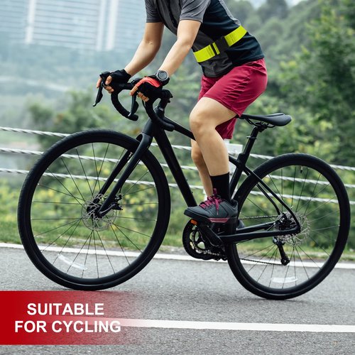 PATIKIL Reflective Belt, 2 Pcs High Visibility Running Belt Grow PT Belt Adjustable Safety Gear for Men Women Walking Cycling Motorcycling, Yellow