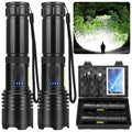 BEFAMALI Rechargeable Flashlights High Lumens, 99000 LM Super Bright Flashlight with 7 Modes, Adjustable Powerful Flash Light with COB Light, Waterproof Handheld Flashlight for Home Camping Hunting