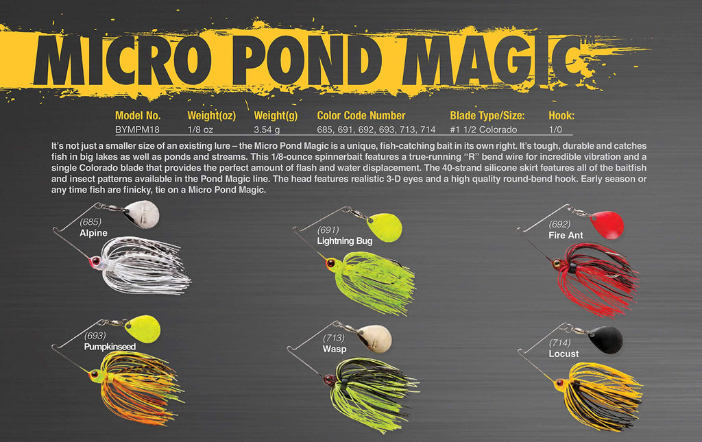BOOYAH Pond Magic Small-Water Spinner-Bait Bass Fishing Lure