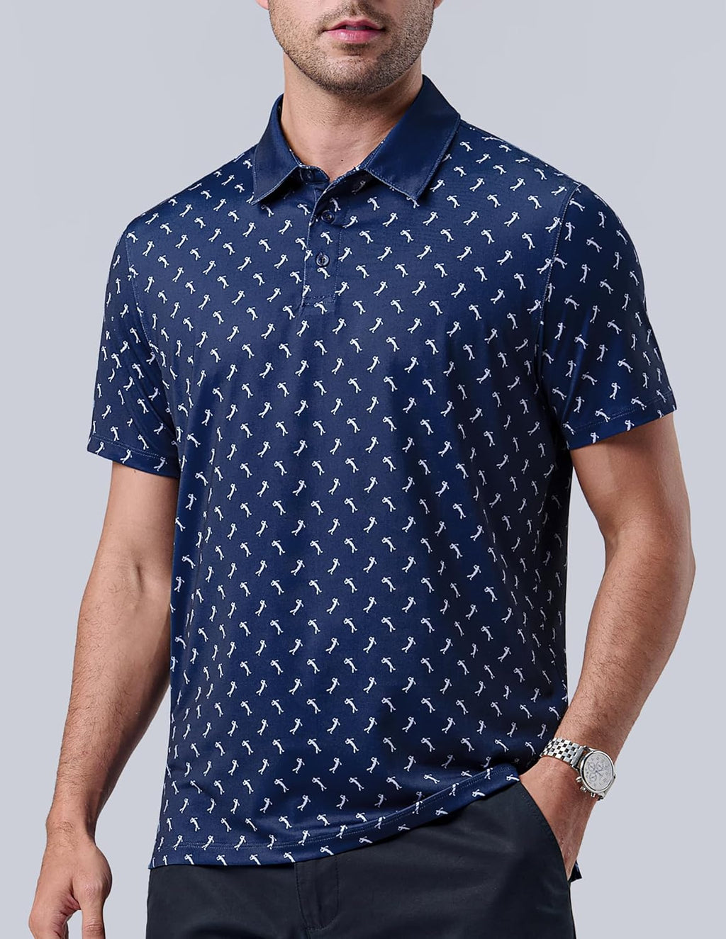 Skiennix Men's Golf Shirts - Performance Short Sleeve Moisture-Wicking Polo | 3-Pack Active Wear