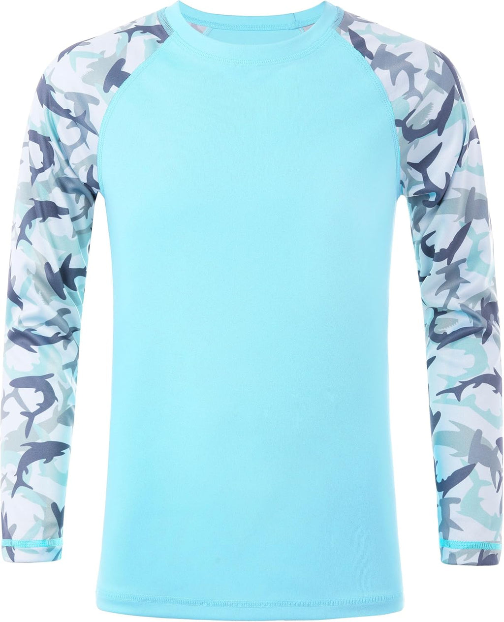 Skiennix Boys Rash Guard Swim Shirt - Long Sleeve UPF 50+ UV Protection | Quick Dry Surf & Beach Wear