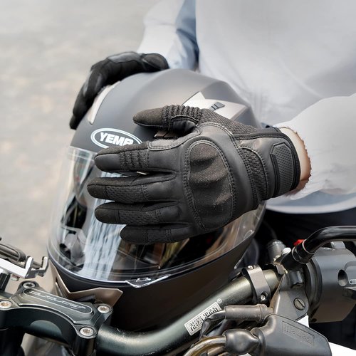 AXBXCX Motorcycle Gloves for Men - Ultimate Protection & Touchscreen Capability | Durable Outdoor Gear