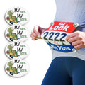 BibBoards Safety Lock Race Bib Clips - Secure Snap & Lock Fasteners for Runners | 4 Pack
