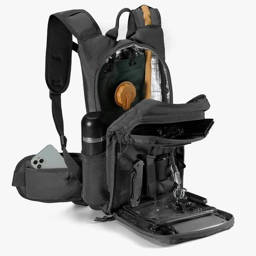 FRTKK Tactical Hydration Pack - Lightweight Insulated Water Backpack for Hiking, Running & Cycling