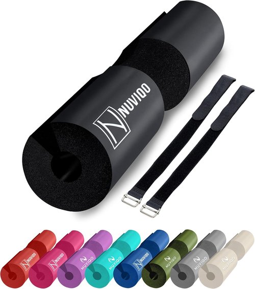 Barbell Pad - Squat & Hip Thrust Cushion for Standard/Olympic Bars | Comfort for Neck & Shoulders