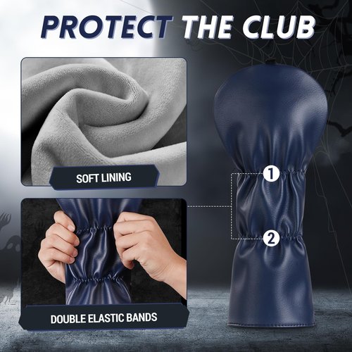 Big Crazy Golf Club Head Covers Funny Unique Headcovers Driver Headcovers with Soft Lining, Funny Driver Headcover, Driver Cover Golf Gift for Man Women