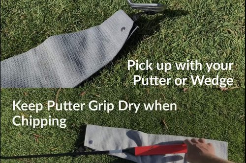 Clothlete Magnetic Greenside Microfiber Golf Towel, Towels & 3 Magnet Attachments - Pack of 3 (16 inch x 24 inch)