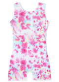 HOZIY Gymnastics Leotards for Girls Size 8-10 8-9 9-10 Years Tumbling Outfits Tie Dye Flower Floral Biketard Pink White Blue Yellow Dance Clothing Toddlers Sparkly