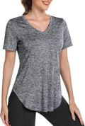 Skiennix Women's V-Neck Workout Shirt - Loose Fit Dry Fit Yoga & Gym Top | Comfortable Exercise Tee