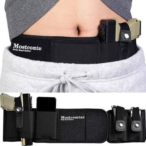 Belly Band Holster - Breathable Neoprene Tactical Gun Holster for Men & Women | Fits Glock 19, 17, 43 & More