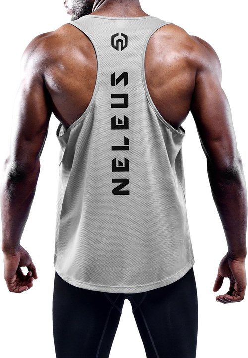 NELEUS Men's Dry Fit Y-Back Muscle Tank | 3-Pack Workout Gym Shirts for Ultimate Comfort