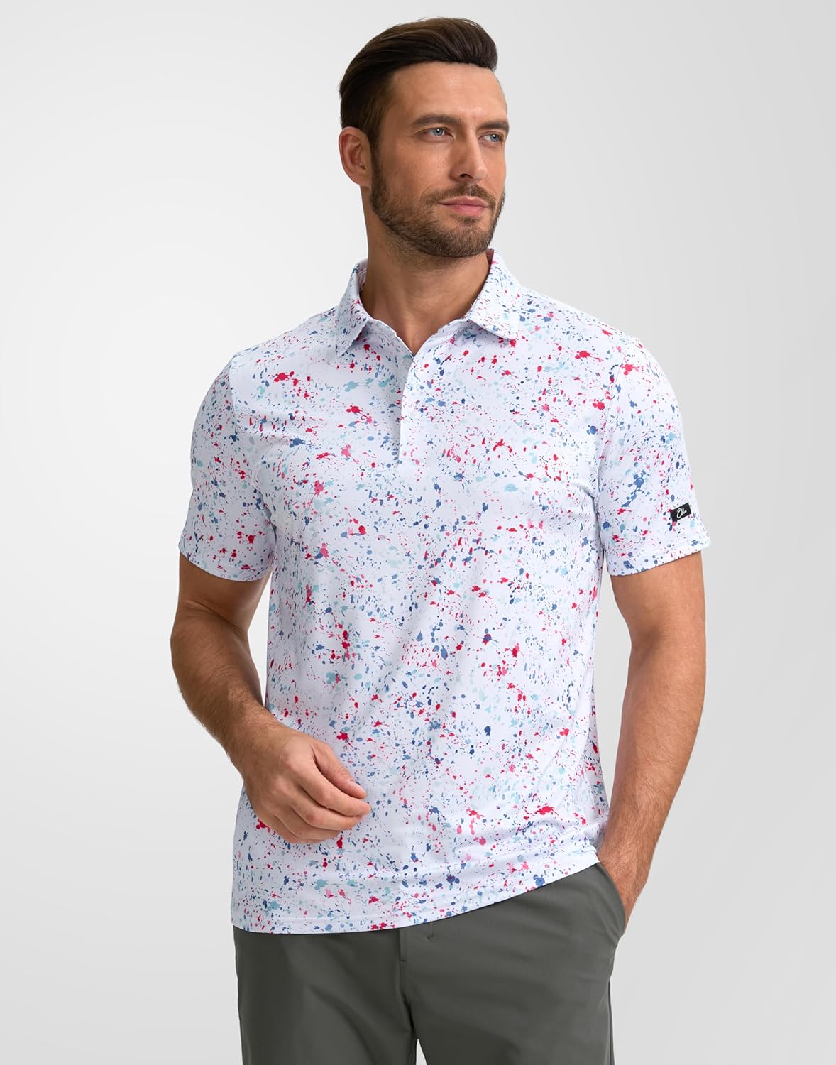 Obla Men's Golf Polo Shirt - Short Sleeve Dry Fit Performance | Moisture-Wicking Casual Style