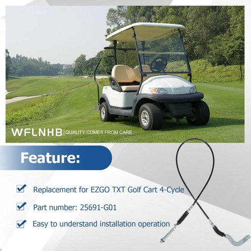 WFLNHB Forward Reverse Shift Cable 40 Replacement for EZGO TXT Golf Cart 4-Cycle Engines 1991-2001 25691-G01