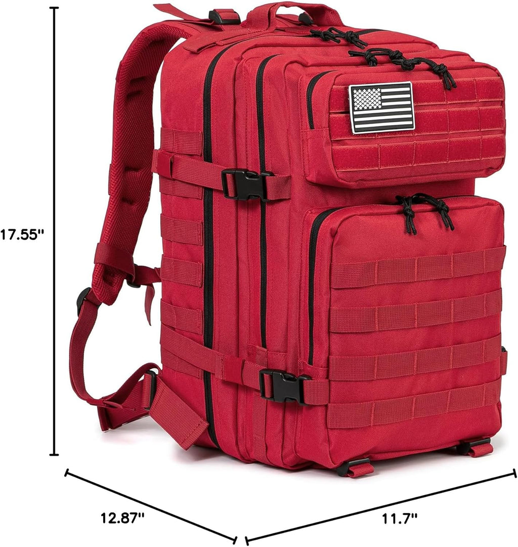 QT&QY 45L Military Tactical Backpack - Molle Army Assault Pack for Hiking & Trekking